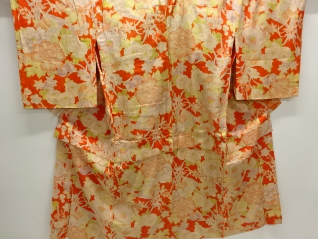 Japanese Kimono / Chirimen Kinsha Combined weave